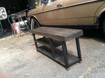 Reclaimed Wood Storage Bench. 2 small