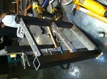 Reclaimed Wood Storage Bench. 3 small