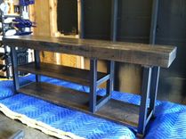 Reclaimed Wood Storage Bench. 4 small