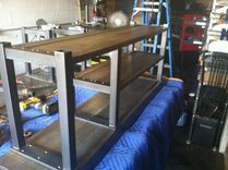 Reclaimed Wood Storage Bench. 5 small