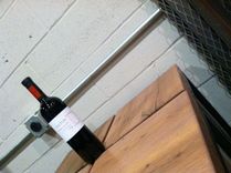 Reclaimed Oak Top Barstools With Raw Metal Base 3 small