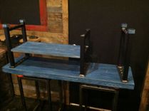 Reclaimed Wood Storage Bench. 2 small