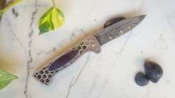 Damascus Folding Knife 6 small