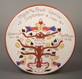 Customized  Family Tree Plate 2 small