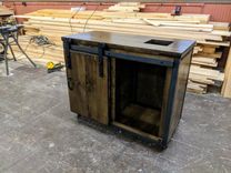 Rustic Industrial Service Station / Server Station / Host / Wait Staff / Stand / Reception 5 small