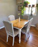 Grimmway Farmhouse Style Dining Table - White Farmhouse Dining Table 1 small