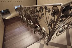Custom Forged Blacksmith Metal Staircase Railing 2 small