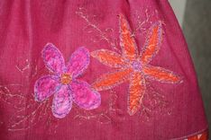 Pink Floral Girl's Skirt, Size 2t-3t - One Of A Kind 2 small