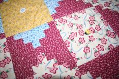 One Of A Kind - Brighten Your Table - Pink And White Floral-Log Cabin Table Runner 3 small