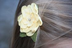 Floral Art Sleeveless Dress With Floral Hair Clip-Size 2 5 small