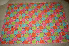 Bright Multi-Colored Tye-Dye And Leopord Print Girl's Quilt With Cup Cake Backing 1 small