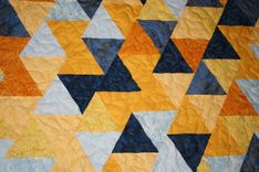 Quilt - Yellow And Blue Flags 3 small