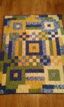 Blue And Yellow Floral Wall Hanging 1 small