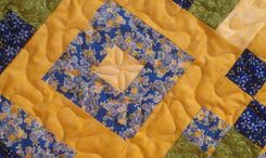 Blue And Yellow Floral Wall Hanging 2 small