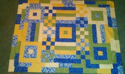Blue And Yellow Floral Wall Hanging 4 small