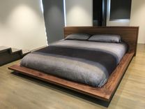 Walnut Platform Bed And Headboard 1 small