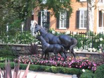 Bronze Sculpture Mare & Filly / Mare And Colt | Custom Life Size Statues - Civic Quality Memorials 2 small