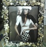 Vintage Wedding Picture Frame With Vintage Jewelry And Buttons 1 small