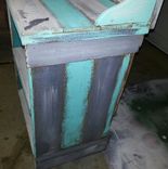 Rustic Screen Table Cart On Wheels, Mulit Functional 5 small