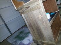 Rustic Screen Table Cart On Wheels, Mulit Functional 4 small