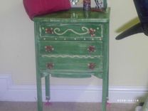 Sale Now Childs Vanity Made From Recycled Wood And Metal Flower Legs 3 small