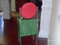 Sale Now Childs Vanity Made From Recycled Wood And Metal Flower Legs 4 small