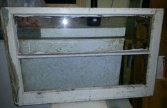 Custom Order Old Window Pane Made Into A Push Pin Board / Chalk Board Top, W/ Glass Hanging Knob 5 small
