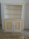 Custom Built Wicker Ware Yellow Cottage Storage Cabinet 1 small