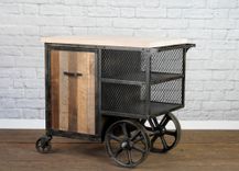 Kitchen Island, Kitchen Island Cart, Modern Bar Cart, Kitchen Preparation Work Station. Service Cart 5 small