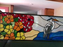 Blue Herons With Flowers 5 small