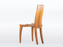 Dining Chair In Solid Cherry Wood With Scandinavian Modern Style "Gazelle" 1 small