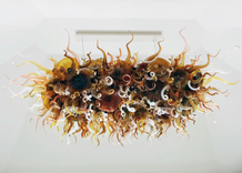 Wine Cellar Custom Chandelier! Hand Blown Glass Art Chandeliers - Custom Chandeliers 4 small