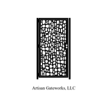Decorative Steel Gate - Cobblestone Gate Design - Garden Gate - Steel Art Panel 4 small
