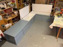 L Shape Benches Banquettes 3 small
