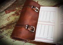 Custom Bison Leather Book Cover Or Bible Cover Made to fit your book or Bible Personalized 3 small