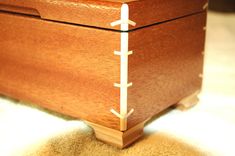 Mahogany Box With Maple Feet 3 small