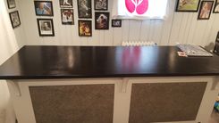 Custom Painted Home Bar 4 small