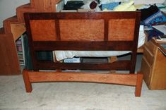 Cherry Queen Size Bed Frame 4 small