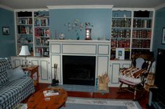 Custom Book Cases And Fireplace Surround Remodel 1 small