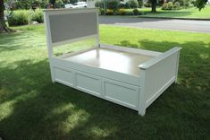 Queen Painted Trundle / Storage Bed 4 small