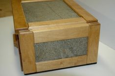 Maple Jewelry Box W Stone Veneer Inlays 4 small