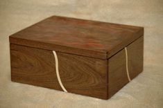 Walnut & Glass Keepsake Box 1 small