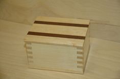 Finger Jointed Maple Box 2 small