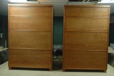 Cherry 4 Drawer Dressers 2 small