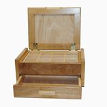 Maple Jewelry Box W Stone Veneer Inlays 1 small