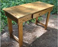 Solid White Oak Desk Or Table With Drawer In Variable And Custom Sizes 3 small