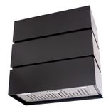 30" Stainless Steel Range Hood, 3 Stacks Modern Box Kitchen Hood With Powerful Vent Motor 1 small