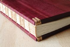 Wedding Guest Book - Purpleheart Wood Book - Anniversary Gift Large Purple Gray Fall Winter Wedding 4 small