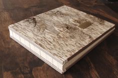 Rustic Birch Bark Wedding Guest Book 3 small