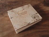 Engraved Birch Bark Wedding Or Anniversary Photo Album 1 small